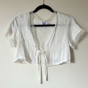 Vintage tie up lace top from Princess Polly